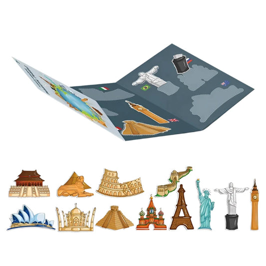 Magnetic Puzzles World Building Different City Capital
