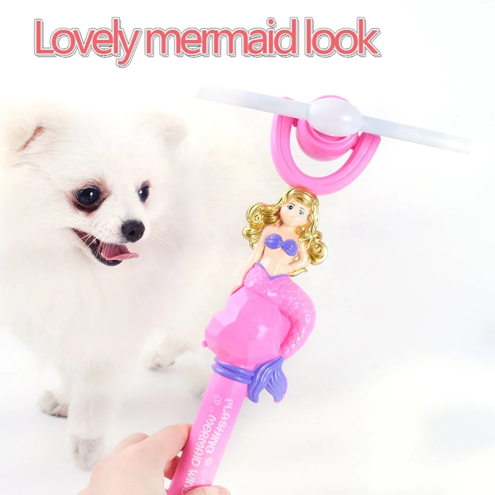 Light Up & Sound Mermaid Spinning Flashing Wand Toy