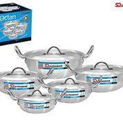 SQ Professional Galaxis Octan Aluminium Pot Karahi Set of 5 21-23-25-26-27-30cm 5885