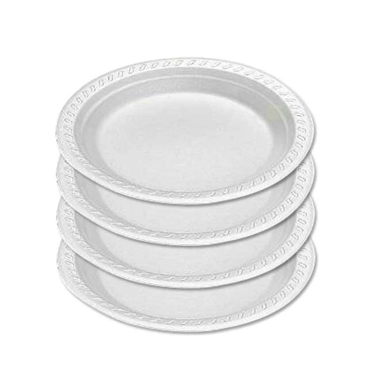 12Oz Disposable White Plastic Soup Bowls Pack Of 20