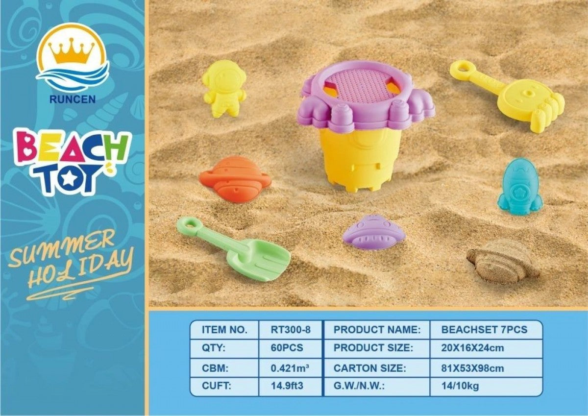 8Pc Bucket &Amp; Spade Set