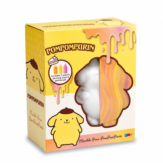 Marble Paint Pour PomPomPurin Craft Kit
