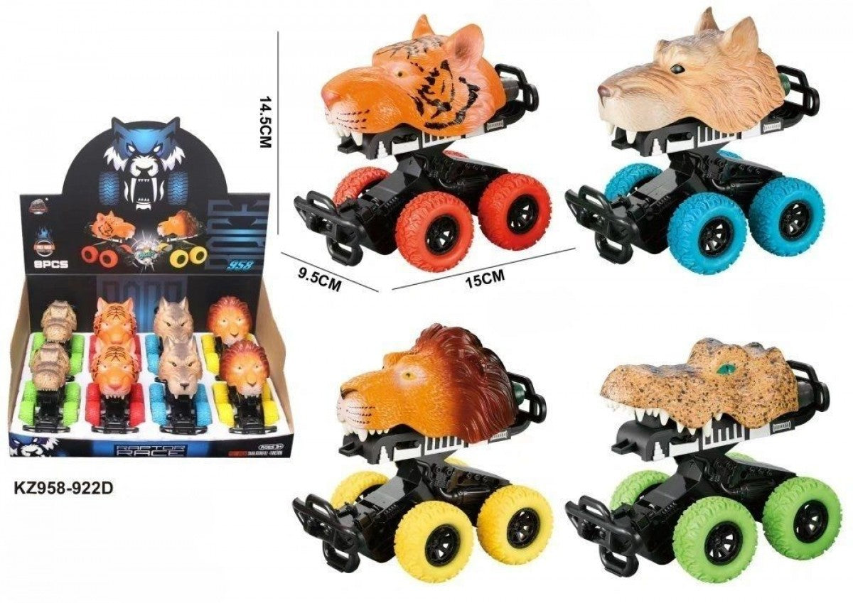 X8 Friction Animal Cars 4 Designs