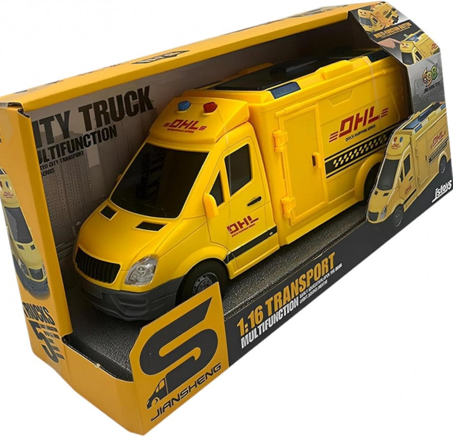 Dhl Delivery Van With Lights &Amp; Sound