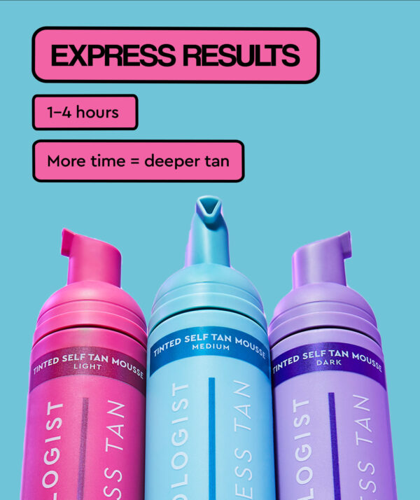 Tanologist Express Self Tan Tinted Mousse - Dark (RRP £15.99)