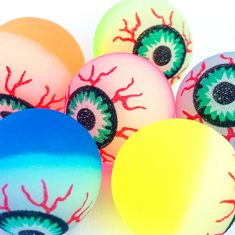 Neon Eyeball Jet Balls x 12 ( Party Bag Special )