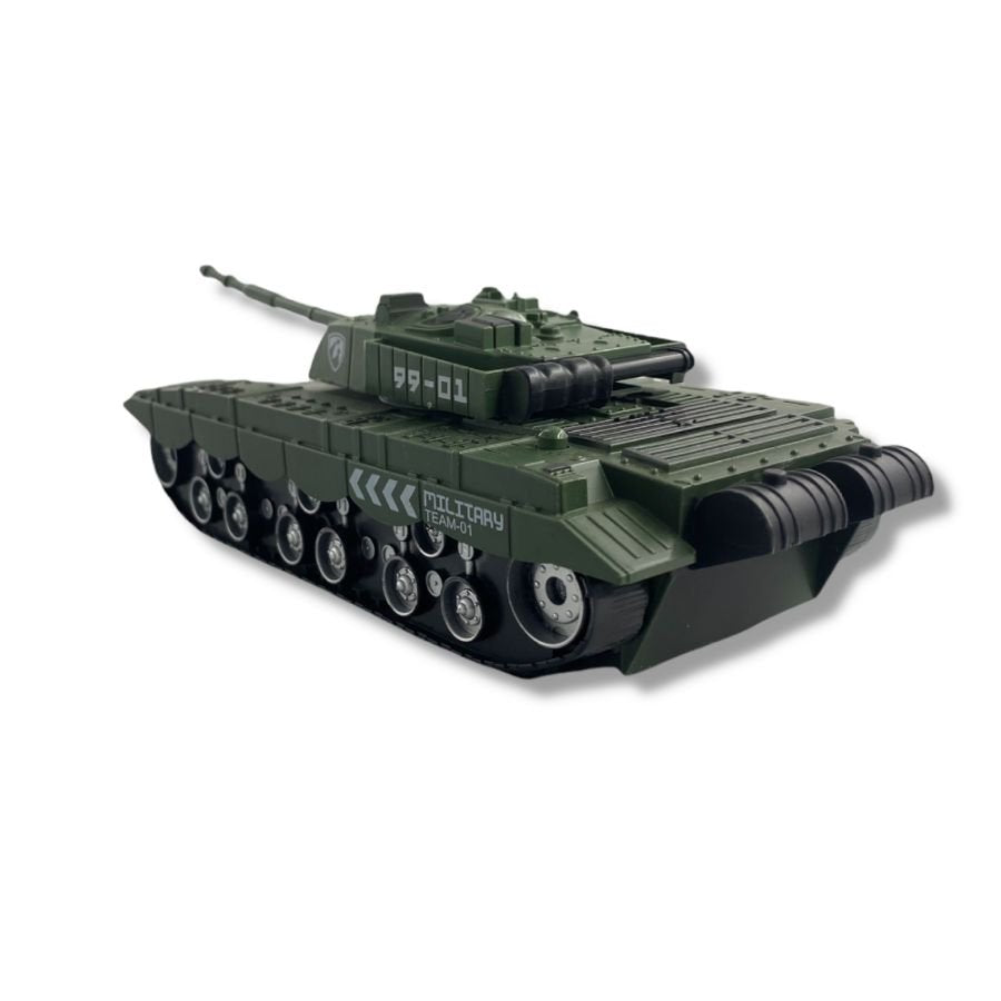 Remote Control Military Tank Toy 1:32 With Battery Operated Light & Sound Kids Toy