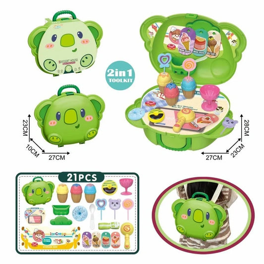 2 In 1 Green Dessert Koala In Carry Case