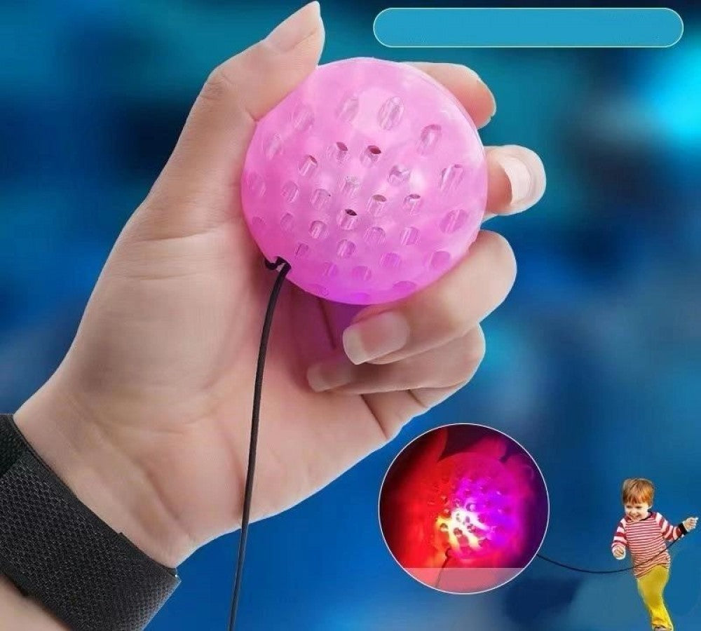 Wrist Band With Light Up Rubber Ball