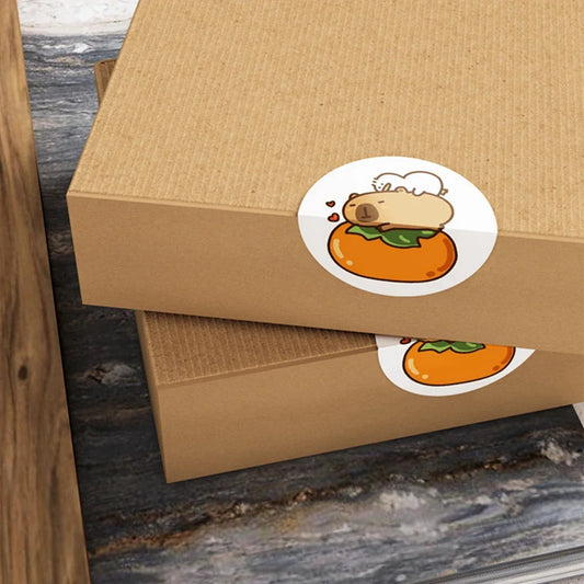 Capybara Sticker Roll of 500 Waterproof Stickers