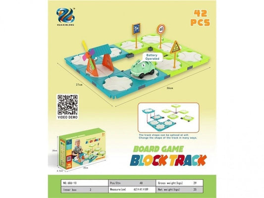 Board Game Dinosaur Block Track 42Pcs