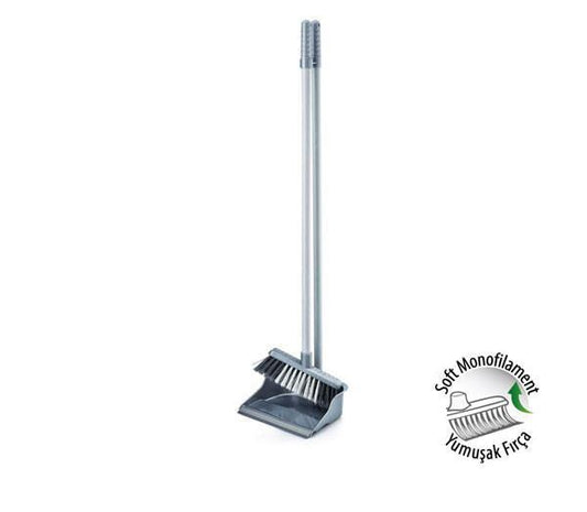 Plastic Small Economic Dustpan and Brush Set Assorted Colours ZP139 A