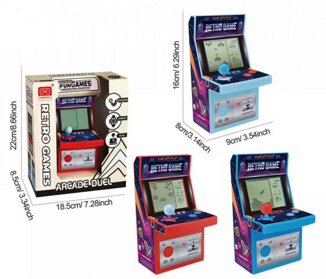 Mini Arcade Game 3 Colours Assorted