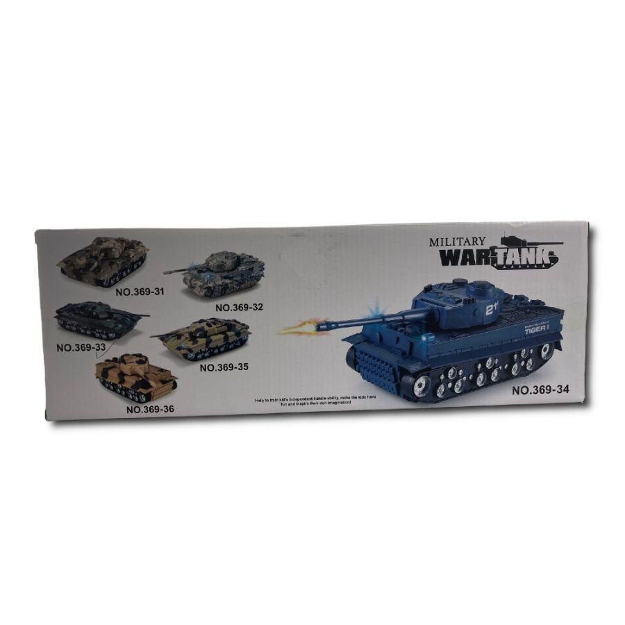 Remote Control Military Tank Toy 1:32 With Battery Operated Light & Sound Kids Toy