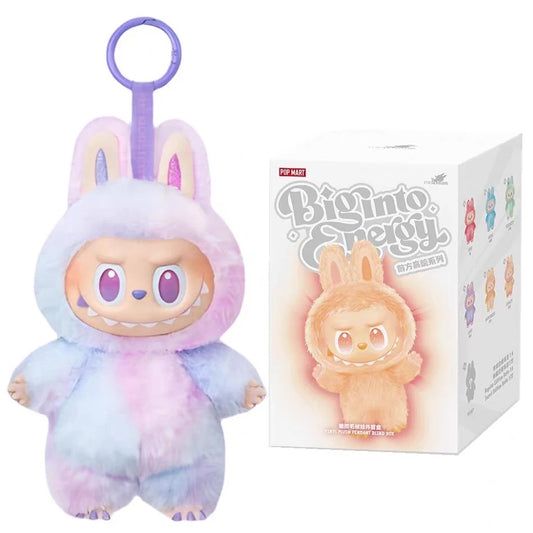 Labubu THE MONSTERS Big Into Energy V 3.0 Style Keyring Keychain Stuffed Vinyl Face Plush Toy Doll 17cm VIRAL - LUCK