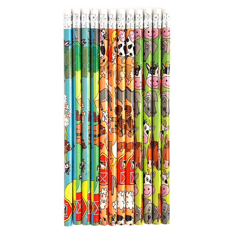 Farm Animal Pencils x12