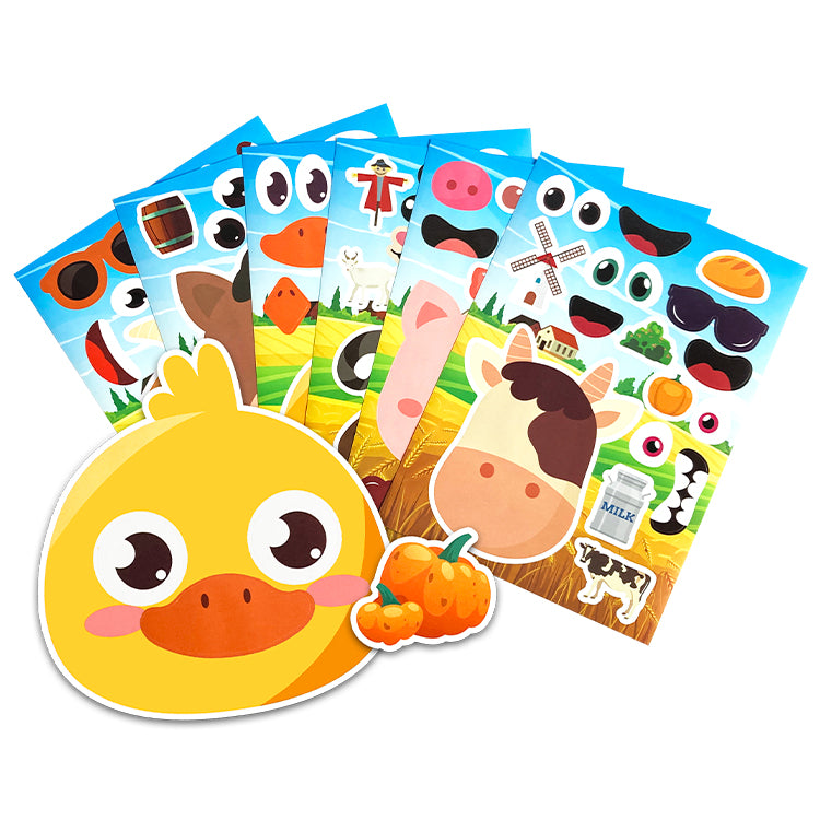 Farm World Sticker Scene Create Pack