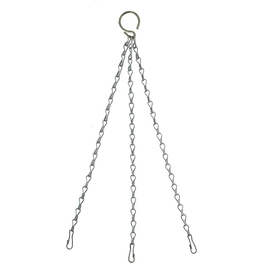 Garden Heavy Duty Hanging Basket Chains, Silver, 14 Inch Pack Of 2