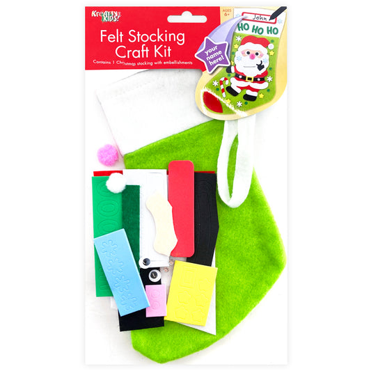 Green Felt Stocking Craft Kit