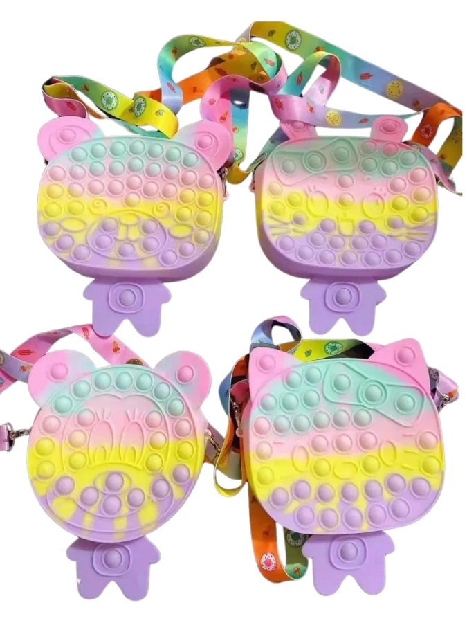 Pink Rainbow Cats Shoudler Bag