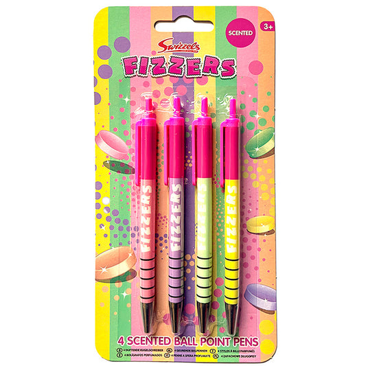 Swizzels Fizzers Scented Ball Pens x 4