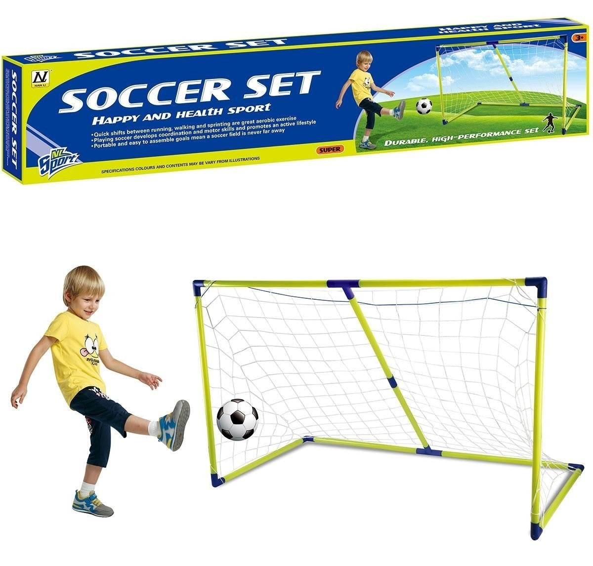 Kids Football Nets Goalposts 154cm