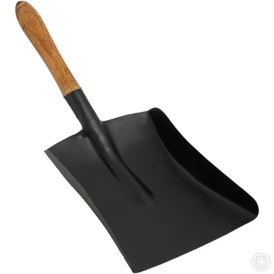 Galvanised Steel Shovel with Wooden Handle 48 x 17 cm ST80056