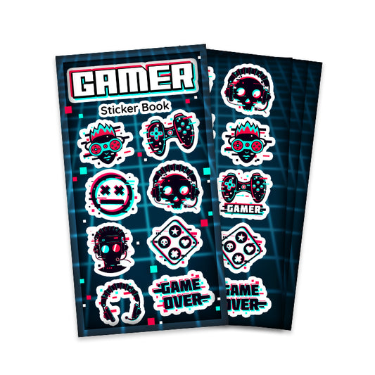 Gamer Mini Sticker Book x 12 ( BULK BUY )
