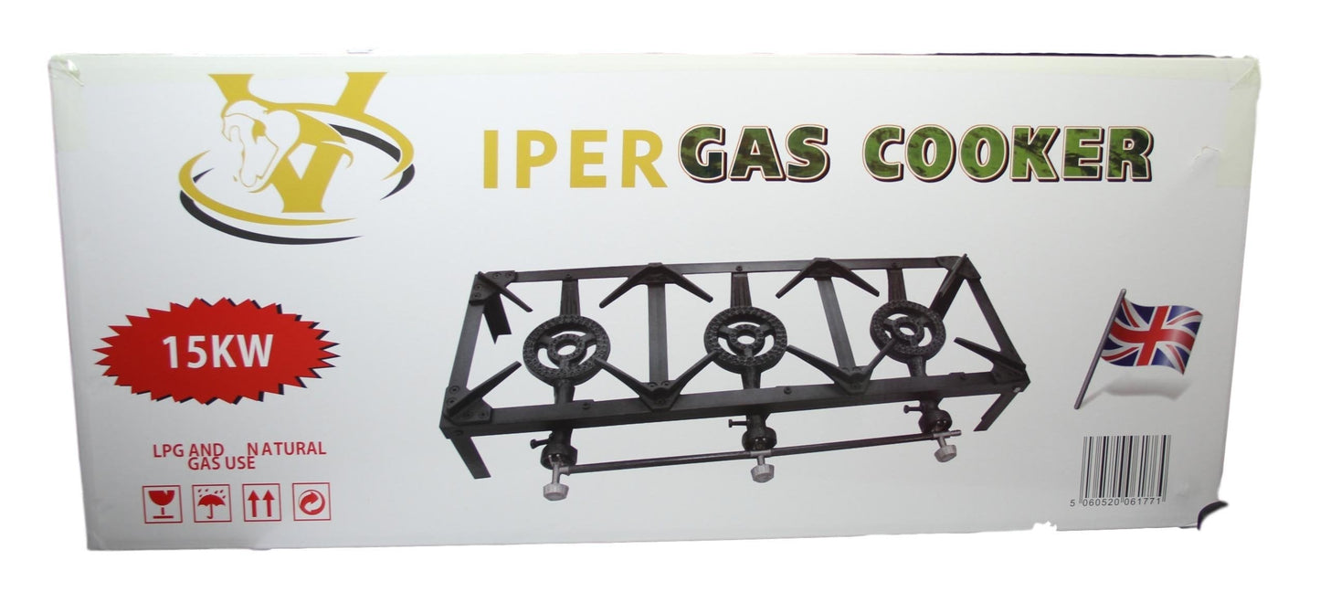 Triple Gas Burner Viper Outdoor Camping Gas Stove 15Kw (Big Parcel Rate)