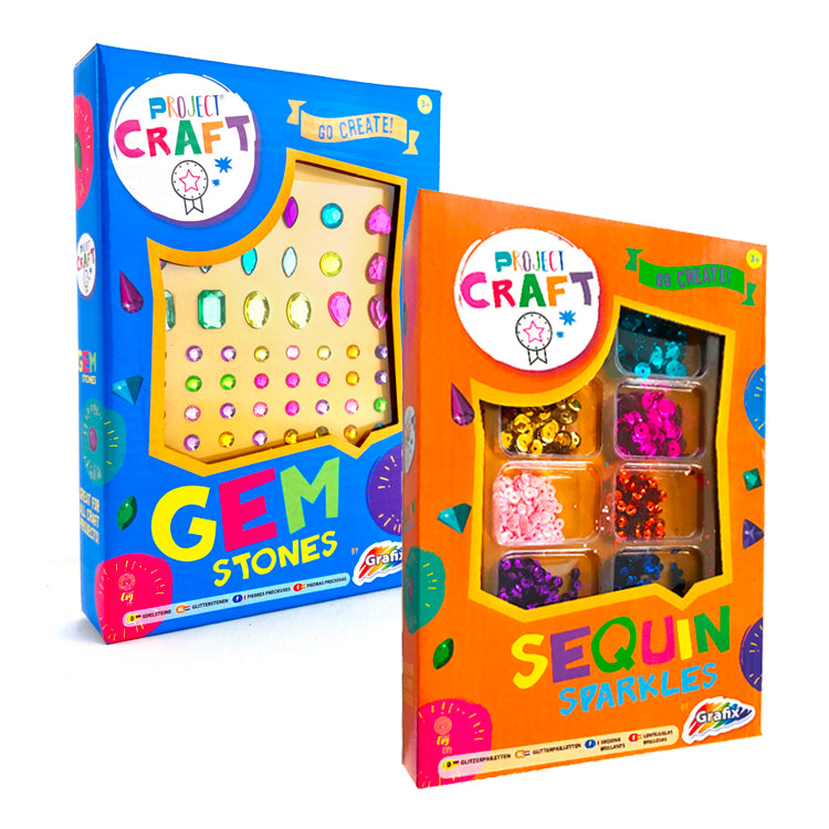 Gemstones And Sequins Craft Box Twin Pack Deal