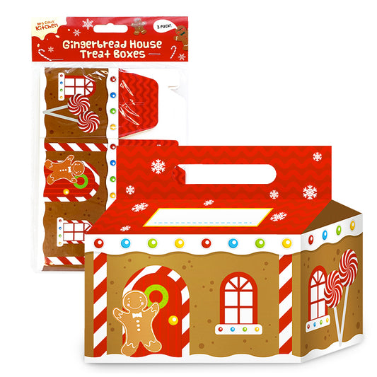 Gingerbread House Treat Boxes x 3