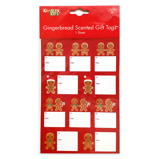 Xmas Gingerbread Scented Gift Tags