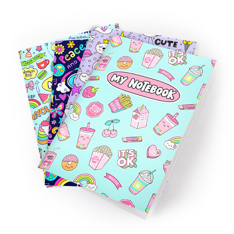Mini Designer Note Books x 4 ( Girls )