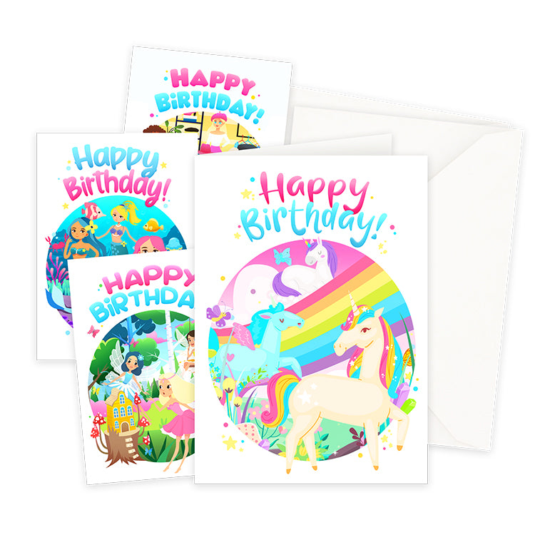 Greeting Cards x 8 Girls Mix