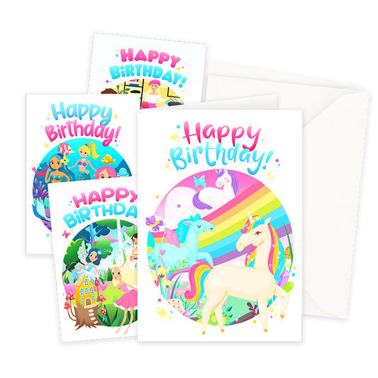 Greeting Cards x 8 Girls Mix