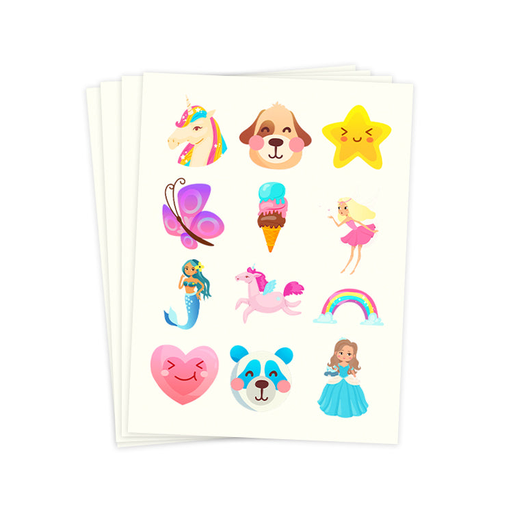 Girls Tattoo Sheets x 4 (48 Tattoos)