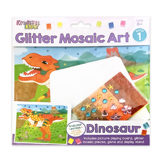 Dinosaur Glitter Mosaic Art Set