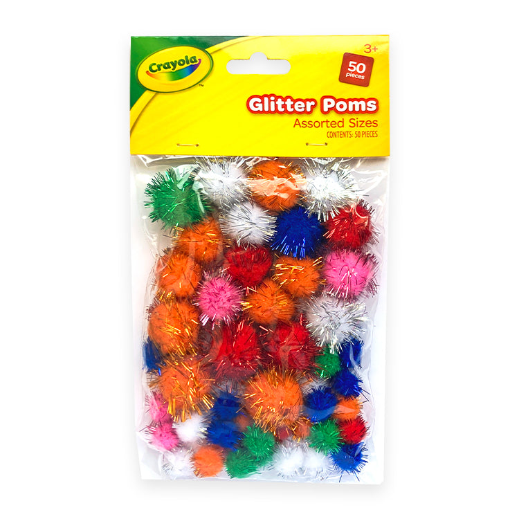 Crayola Glitter Poms x 50