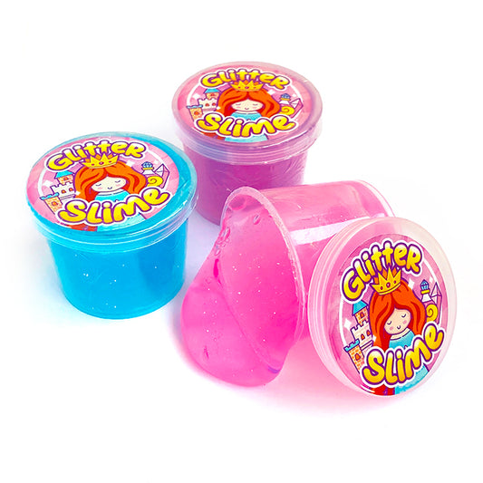 Princess Mini Glitter Slime Pot