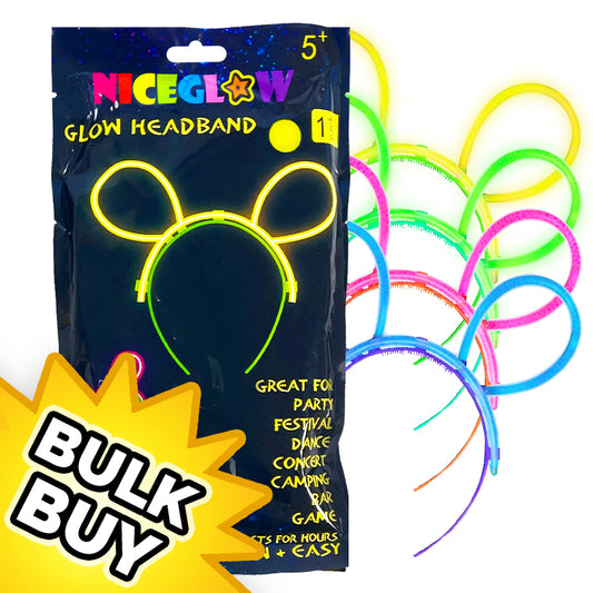Glow In The Dark Headbands x 12 ( BULK BUY )