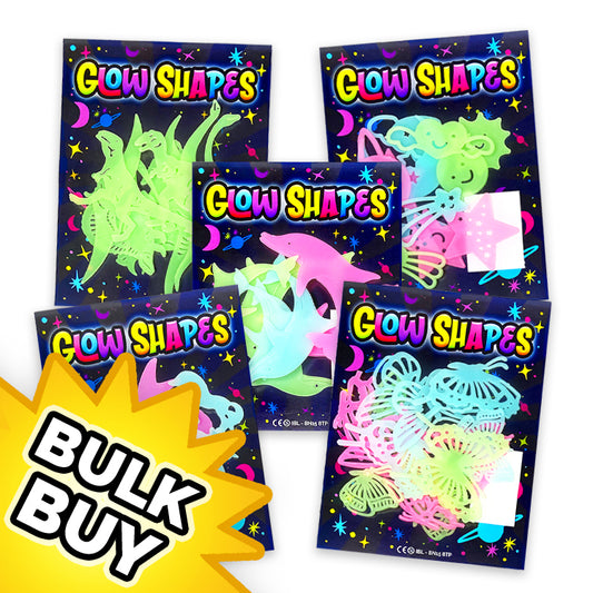 Glow In The Dark Shapes Packs x 35 ( BULK BUY SPECIAL )