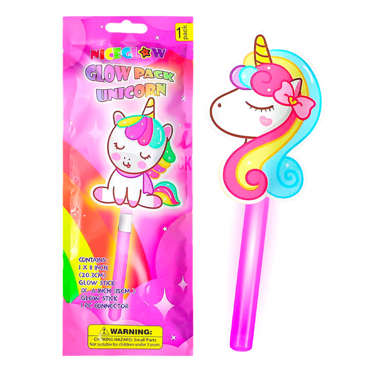 Unicorn Glow In The Dark Wands x 12 ( BULK BUY )