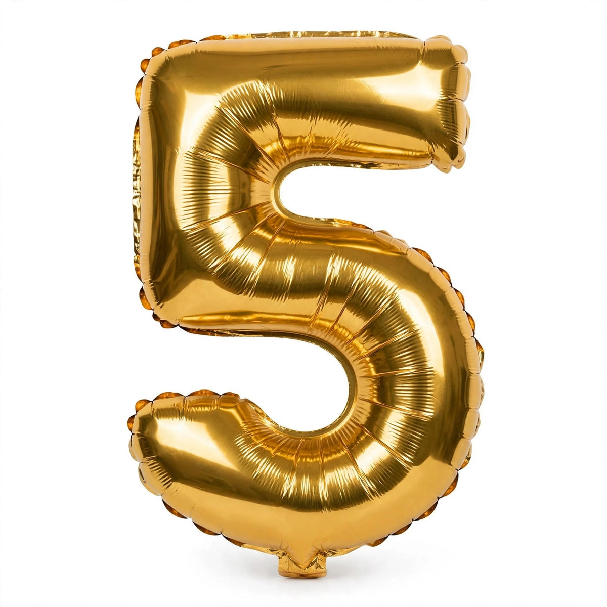 Foil Birthday Foil Balloons Numbers (0-9) 3 Colours - Gold, White, Rose Gold