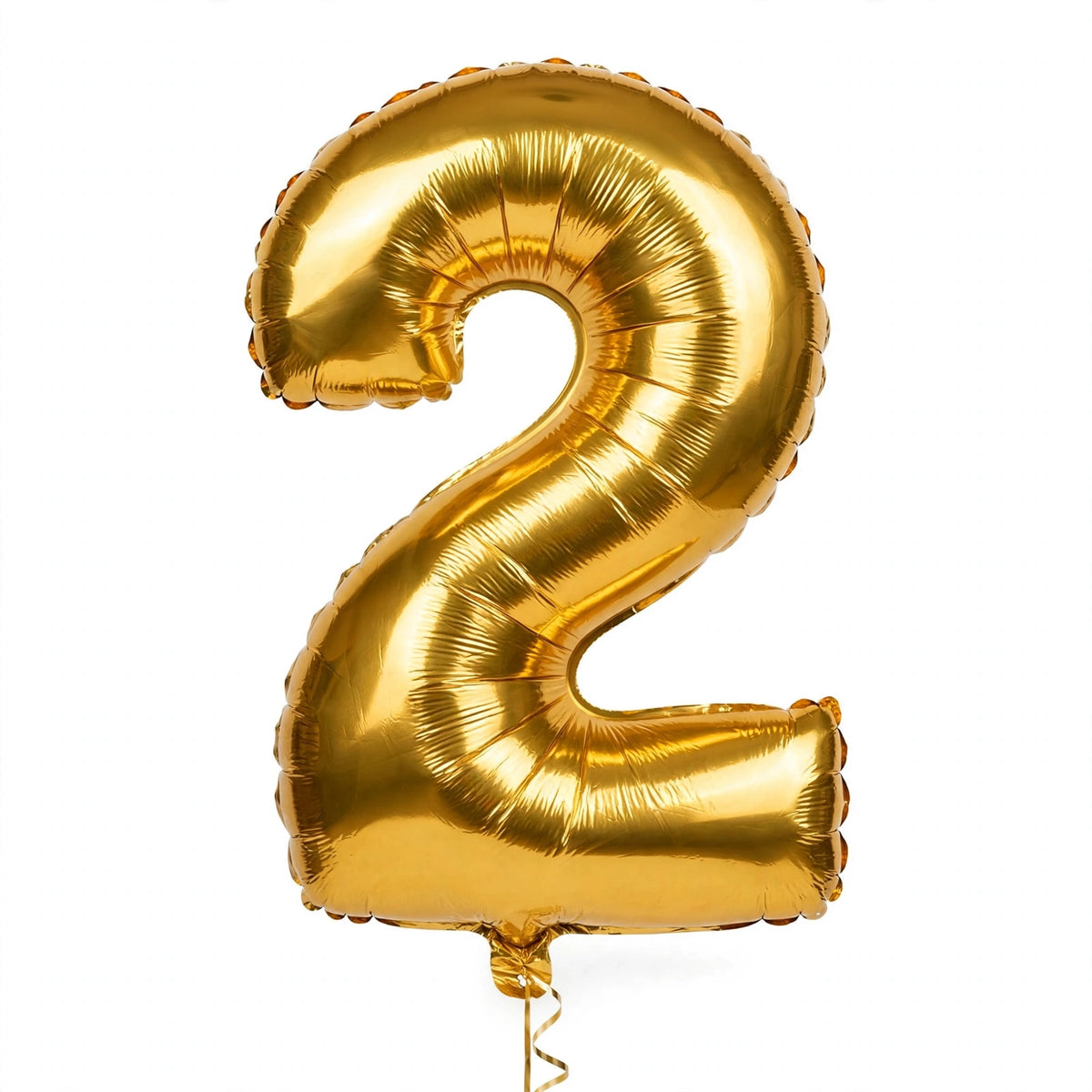 Foil Birthday Foil Balloons Numbers (0-9) 3 Colours - Gold, White, Rose Gold