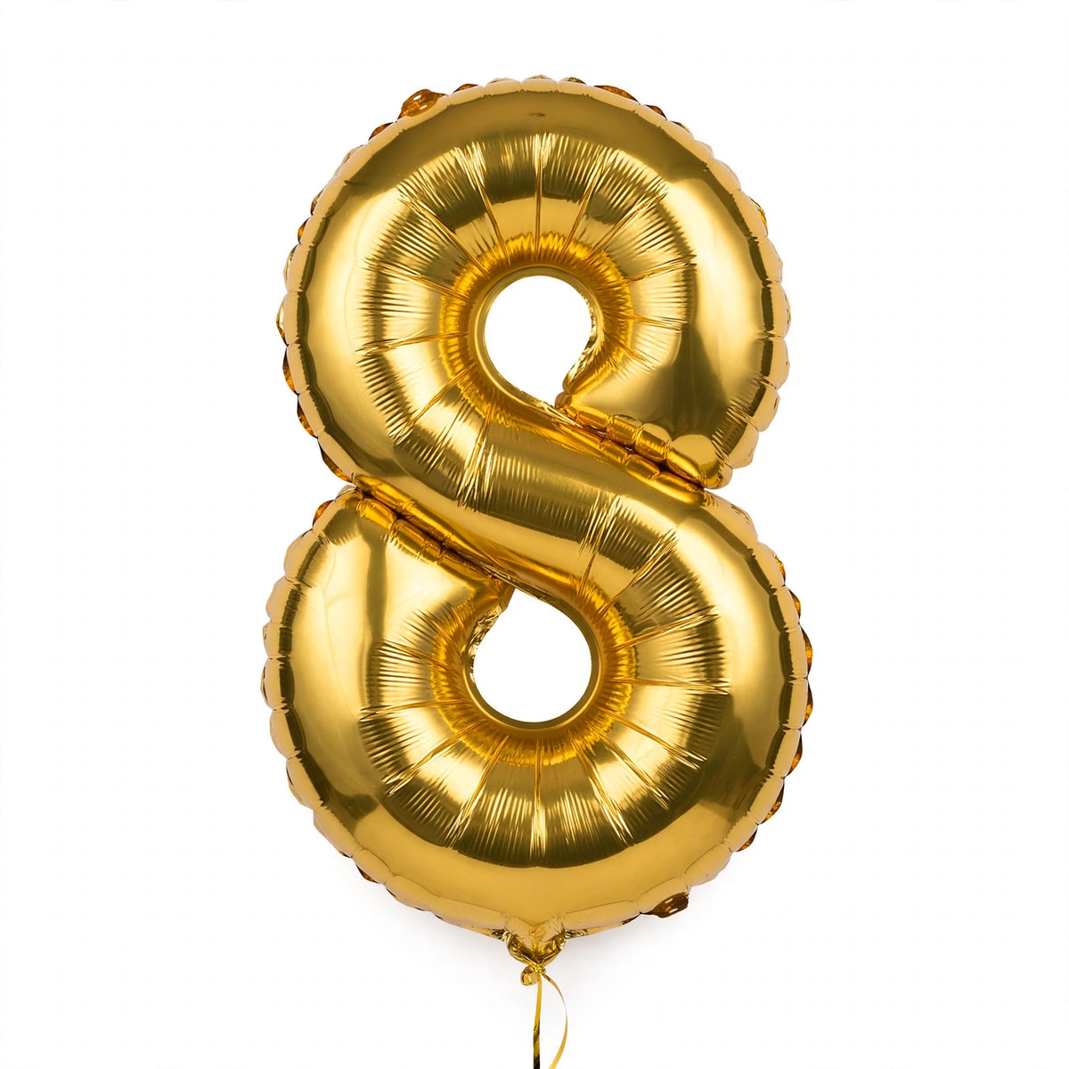 Foil Birthday Foil Balloons Numbers (0-9) 3 Colours - Gold, White, Rose Gold