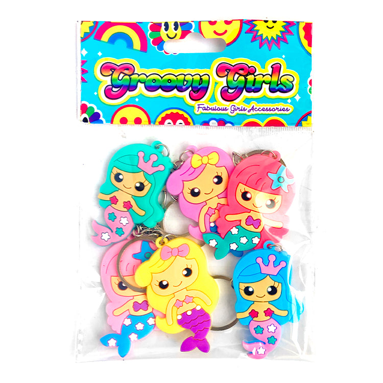 Mermaid Chunky Keychains x 6 ( ONE OFF SPECIAL )
