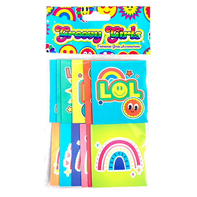 Rainbows And Brights Mini Notebooks x 12 ( ONE OFF SPECIAL )