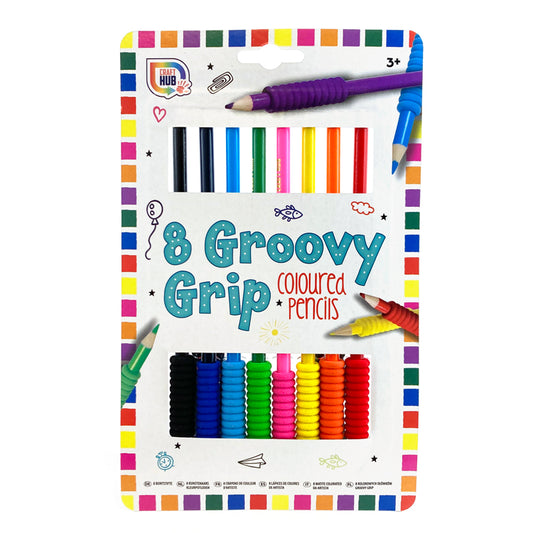 Groovy Grip Colouring Pencils x 8