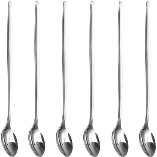 20cm Stainless Steel Long Handled Spoons Ice Cream