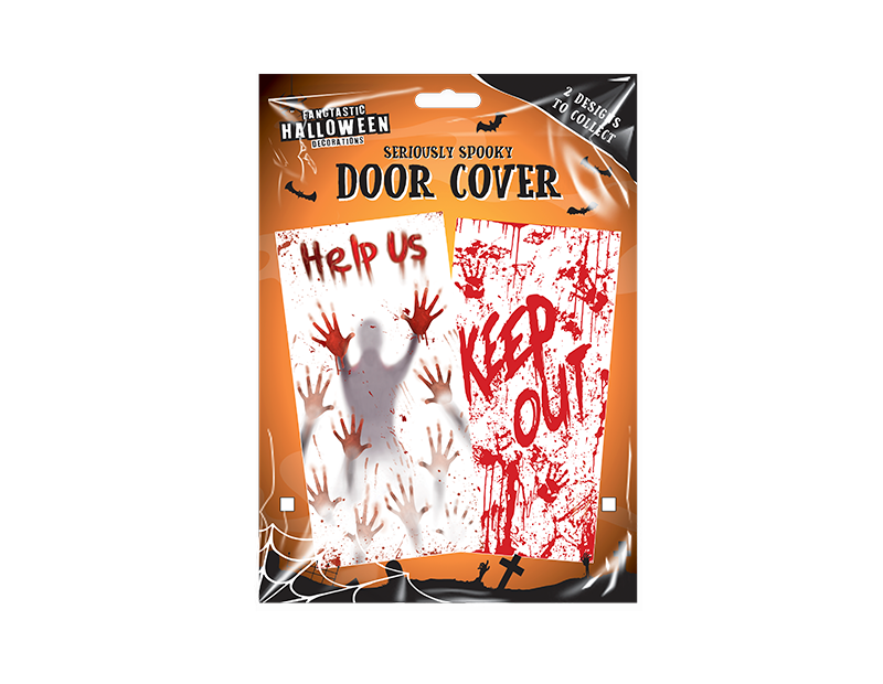 Halloween Scary Door Cover